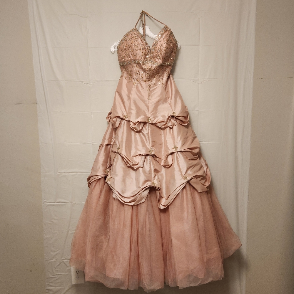 Tiffany Designs blush dress in size 14